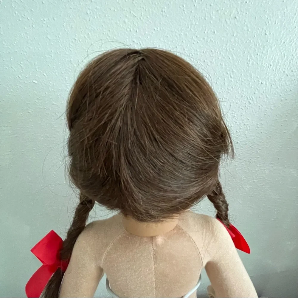 Vtg Steiff Annette 20” Doll 1987 Old House Smell, with Bear Pin Read!